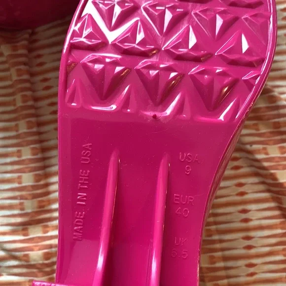 Los Angeles Apparel pvc sandal open back slides summer pool beach resort - Picture 4 of 6